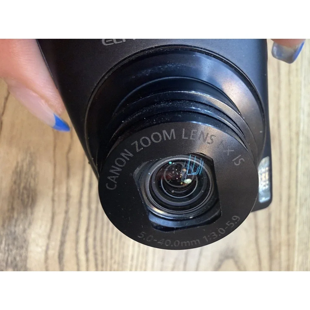Canon PowerShot ELPH 310 HS 12.1MP Digital Camera Black 8x Zoom - Tested